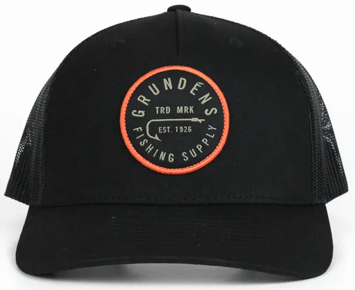 Grundéns kšiltovka hook trucker fp solid black