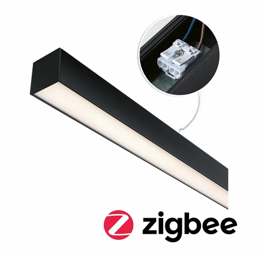 PAULMANN Linion napájení Power Channel Zigbee 230/24V 17W černá 1m