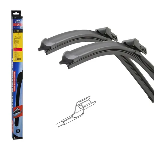 Compass Stěrače FLAT SET (CUBE16) - 660 + 450 mm SUP III, Karoq