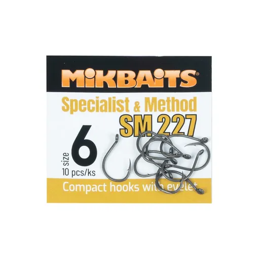 Mikbaits Háčky Specialist & Method SM 227 10ks - vel.10,Mikbaits Háčky Specialist & Method SM 227 10ks - vel.10