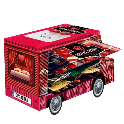Royal Jerky Láskyplný FOOD TRUCK plný sušeného masa (7x jerky)