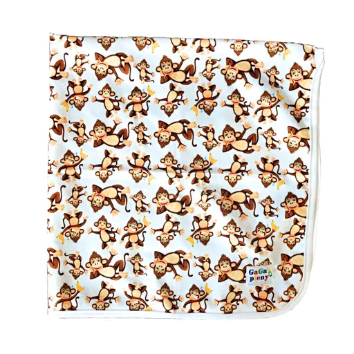 GaGa's pleny Přebalovací podložka Hnědá opice minky