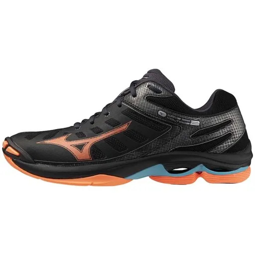 Mizuno WAVE VOLTAGE 2 Pánská volejbalová obuv, černá, velikost 42.5