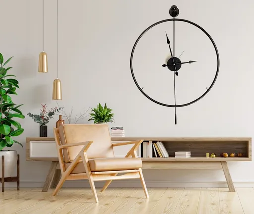 Dekorativní kovové nástěnné hodiny Mclock-00102