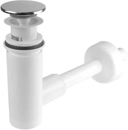 Deante Click-Clack umyvadlová zátka se sifonem chrom NHC010C