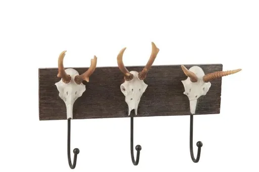 Nástenný vešiak SKULL - 35*10*24 cm J-Line by Jolipa