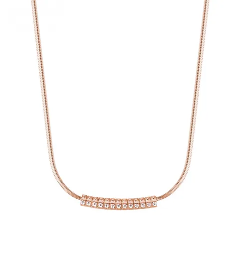 Rosato Půvabný bronzový náhrdelník se zirkony Cubica RZCU54