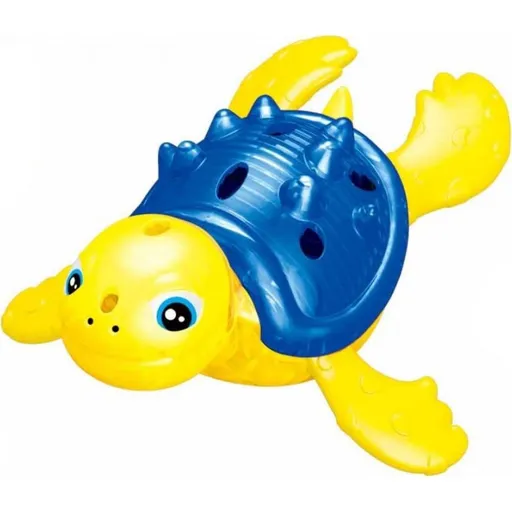 Potápěcí želva se světlem žluto-modrá