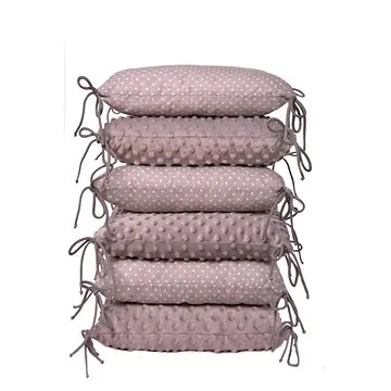 T-tomi Polštářkový mantinel, grey / little dots  (8594166544994)