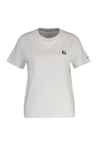 TRIČKO GANT REG G BADGE SS T-SHIRT WHITE