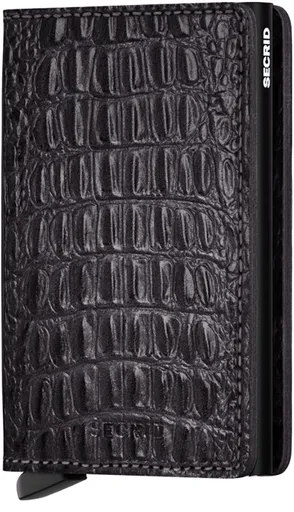 Kožená mini peněženka Secrid Slimwallet Nile Black