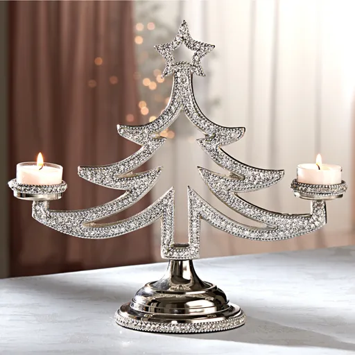 Svícen na čajové svíčky Jedle