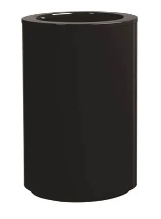 Válcový samozavlažovací květináč STEEL PLUS, více variant - Hobby Flower Barva: černá, Rozměry: Ø 35 x 75