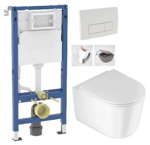 GEBERIT DuofixBasic s bílým tlačítkem DELTA51 + WC DEANTE Jasmin se sedátkem RIMLESS 458.103.00.2 51BI JA1