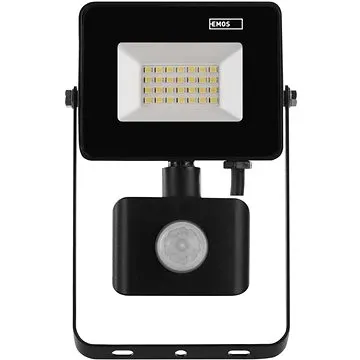 EMOS LED reflektor SIMPO s pohybovým čidlem, 20,5 W, černý, neutrální bílá (1531232200)