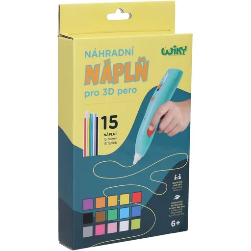 Náhradní náplně do 3D pera WIKY 15x3 m